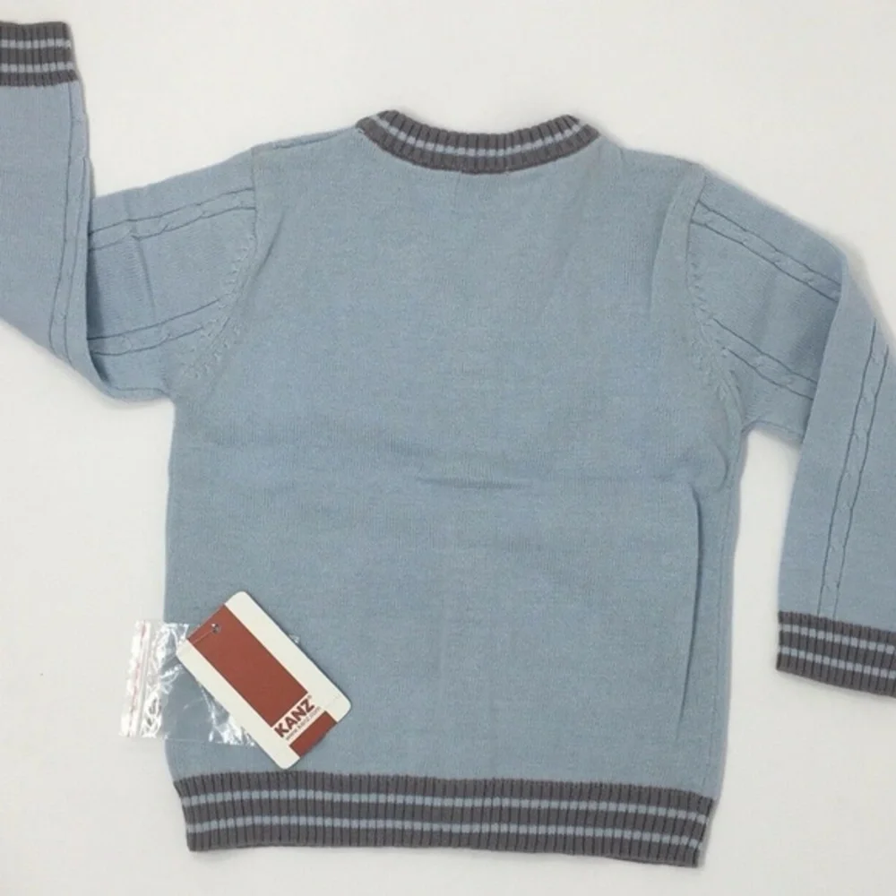 Kanz Baby Boys Cardigan Sweater Blue Gray